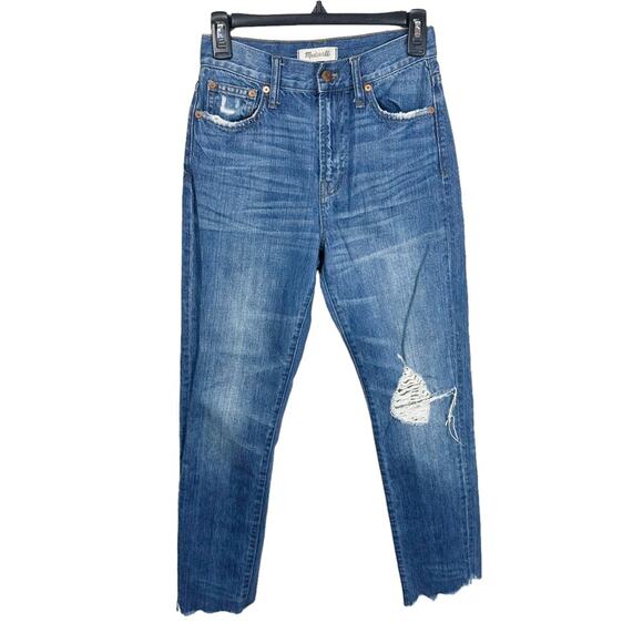 Madewell Size 25 The Perfect Summer Jean Destructed Edition Style#H5823 - Picture 3 of 11